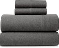 Premium Egyptian Cotton Jersey Sheet Set - 4 Pieces Queen Cotton Sheets Set - Stretchable Ultrasoft Luxury Knit Bed Linen (Dark Gray, Queen) - Luxury Bed Sheet Set with Deep Pockets - Default Title