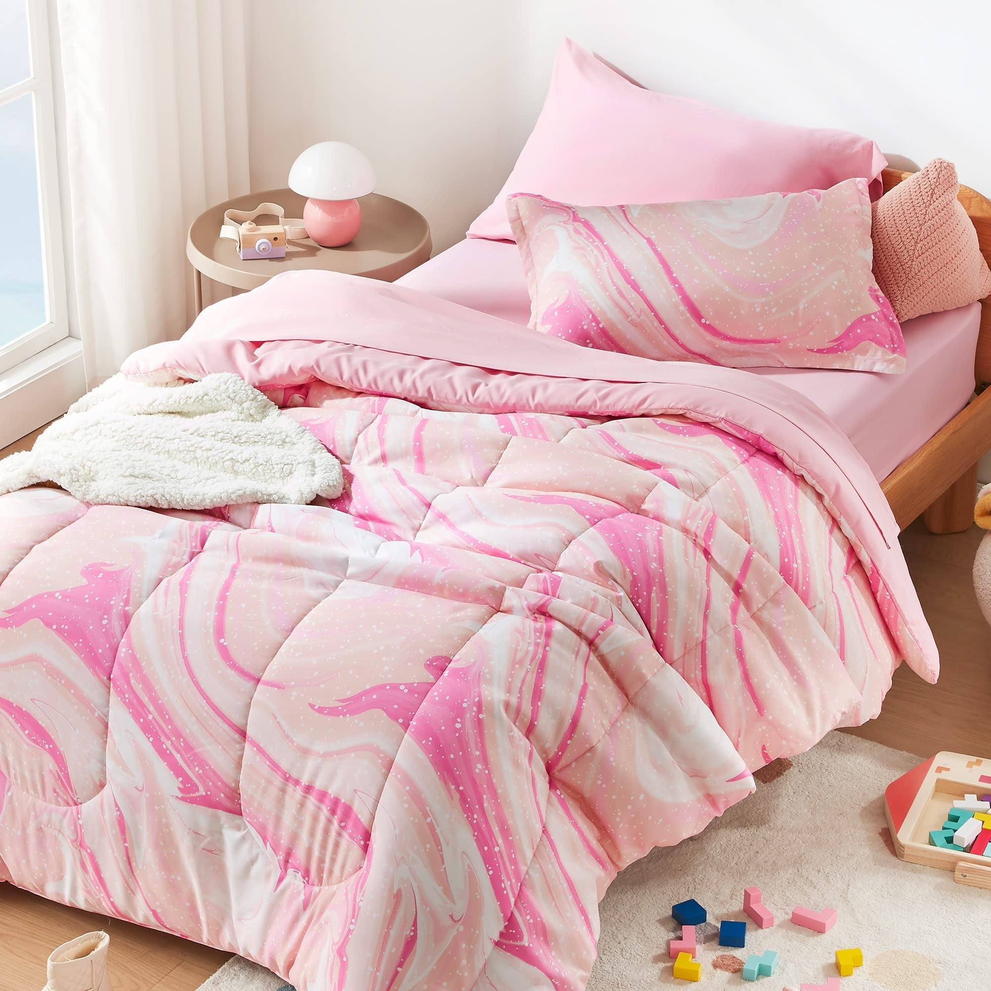 Luxurious Quilted Kids Twin Bedding Comforter Set - 5 Pieces Super Cute & Soft Bedding Sets & Collections with Comforter, Sheet, Pillow... - Hypoallergenic Ultra-Fluffy Quilt for Winter - Default Title