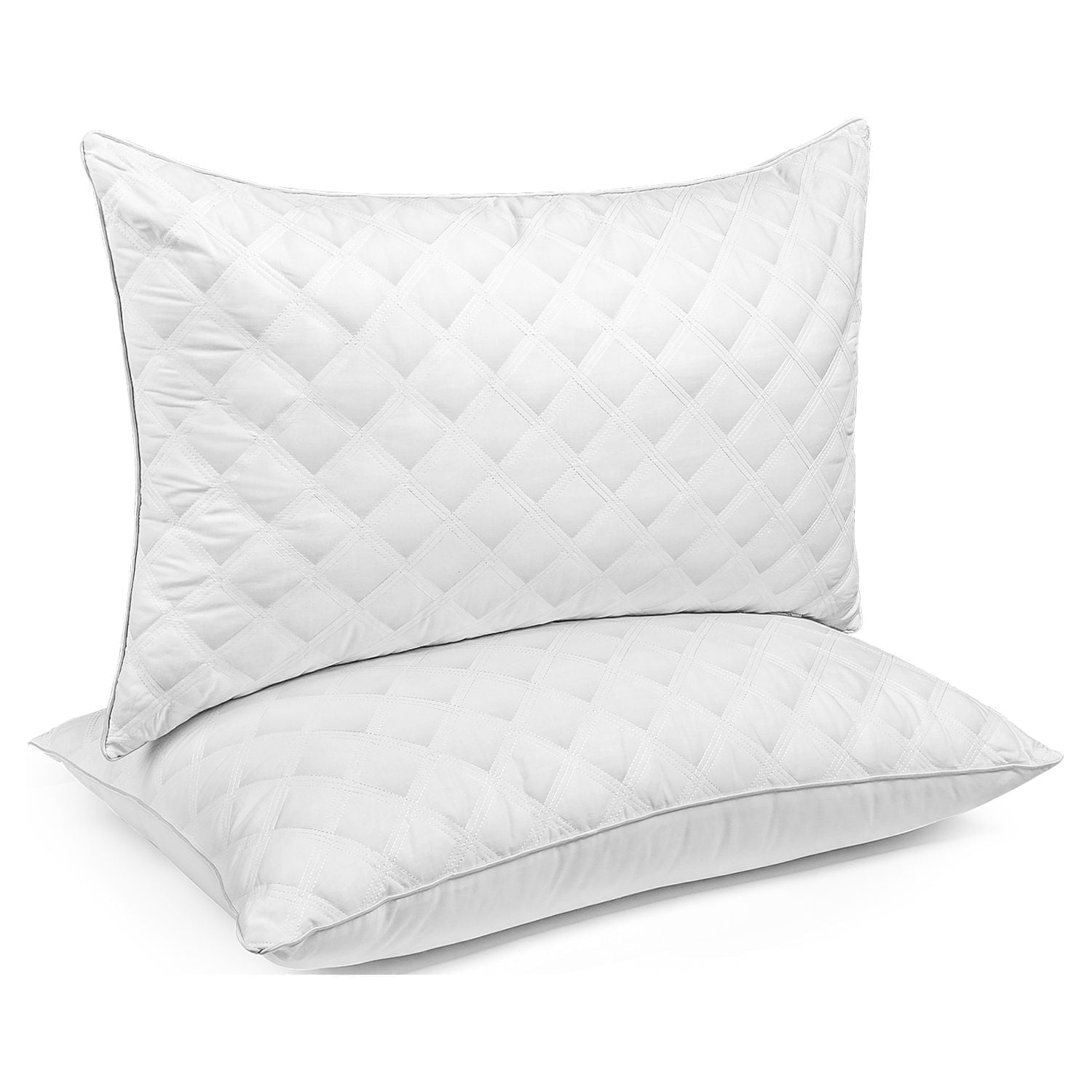 Ergonomic Memory Foam Bed Pillows Queen Size Set of 2 Pillows for Bed 2 Pack Cooling Hotel Collection Down Alternative Pillows 20 x 30 inches - Orthopedic Shredded Foam Bed Pillow Set - Default Title