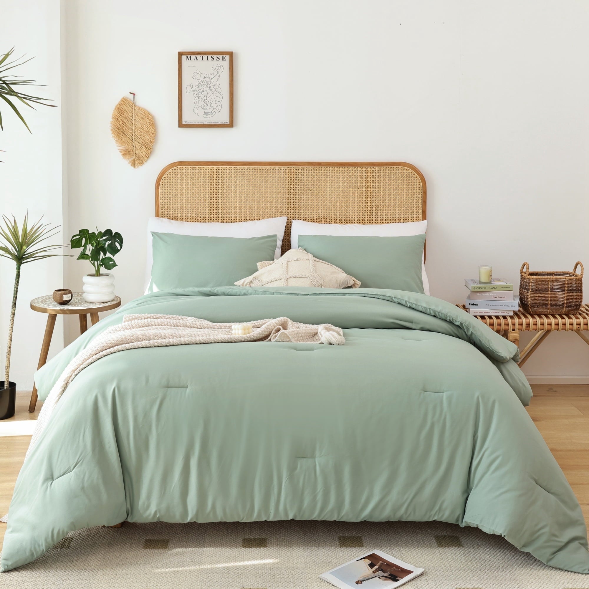 Hypoallergenic Cloud Queen Comforter Set For Adult, 3 Piece Sage Green Comforter Sets & Bedding For All Season - Hypoallergenic Ultra-Fluffy Quilt for Winter - Default Title