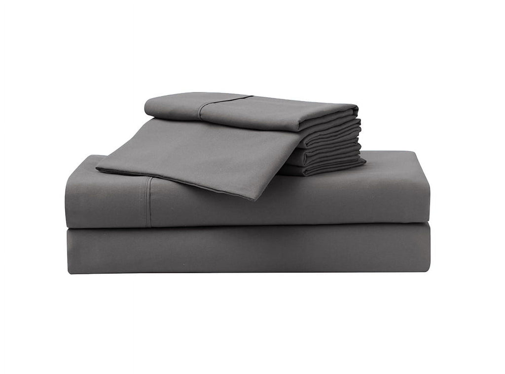 Breathable Luxury So Soft 3-Piece Dark Gray Sheet Set, Twin - Luxury Bed Sheet Set with Deep Pockets - Default Title