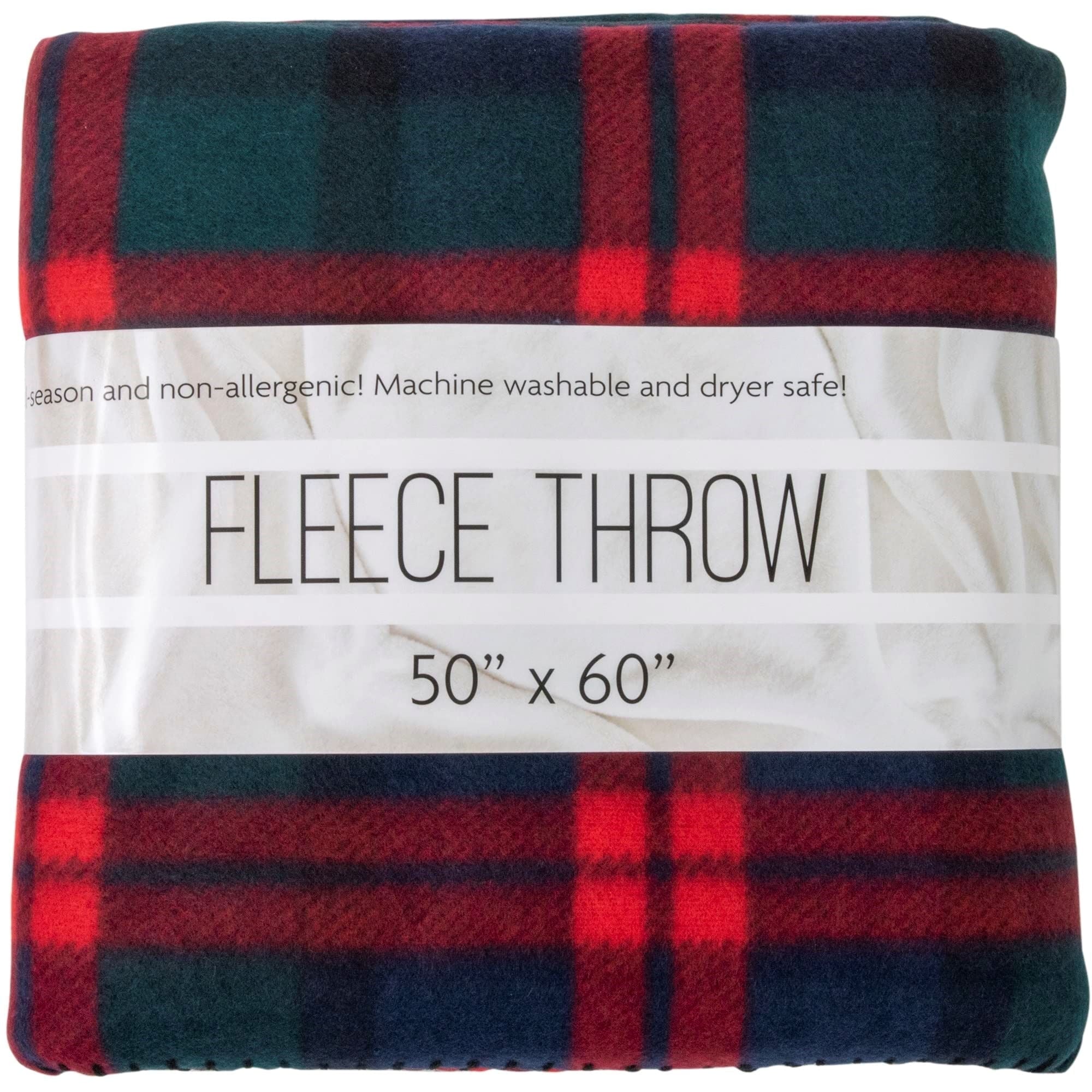 Super Soft Flannel Single Plaid Color 60"L x 50"W Fleece Throw Blanket for Fall, Winter, Spring, Summer, Men, Women, Children & Pets in ... - Lightweight Plush Warm Blanket for All Seasons - Default Title