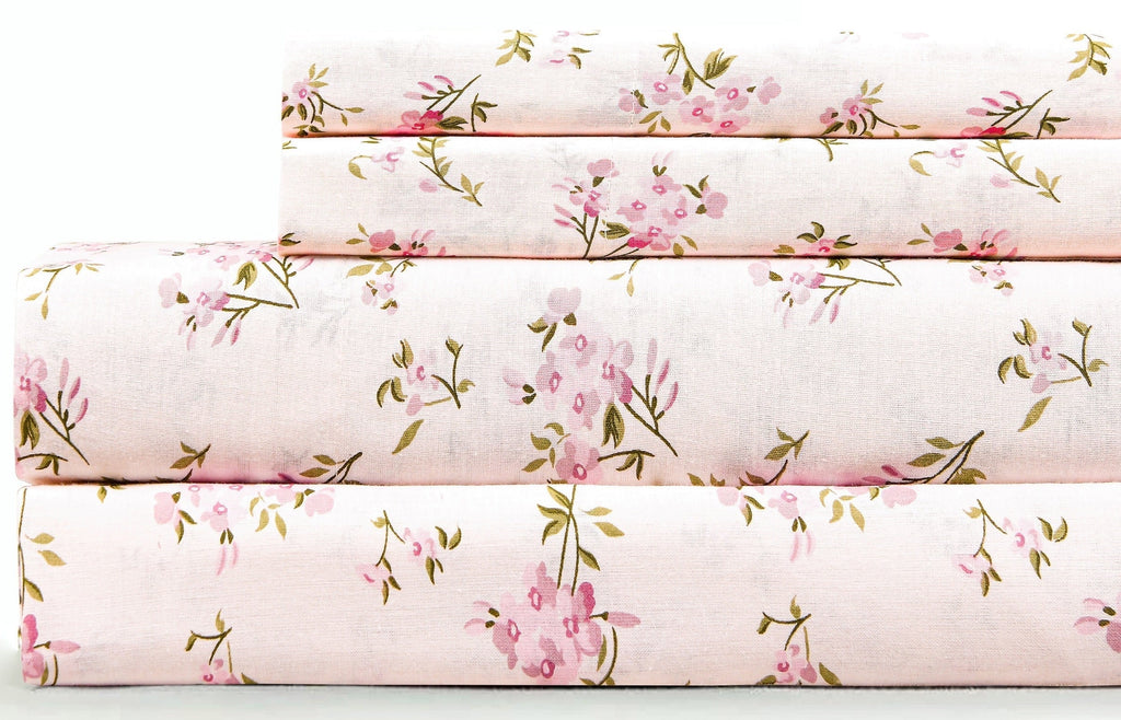 Wrinkle-Resistant 100% Cotton Full Size Bed Sheets Set with Deep Pockets, Cozy Percale sheets with Elastic Fitted Sheet Set Ultra Soft ... - Breathable Egyptian Cotton Flat & Fitted Sheets - Default Title