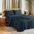 Breathable Luxury 100% Organic Luxurious Bamboo Sheets, Queen Sheet Set 4-Piece with 16" Deep Pocket, Silky Smooth Luxury Bed Sheets, N... - Cooling Hotel Quality Bedding Sheets and Pillowcases - Default Title