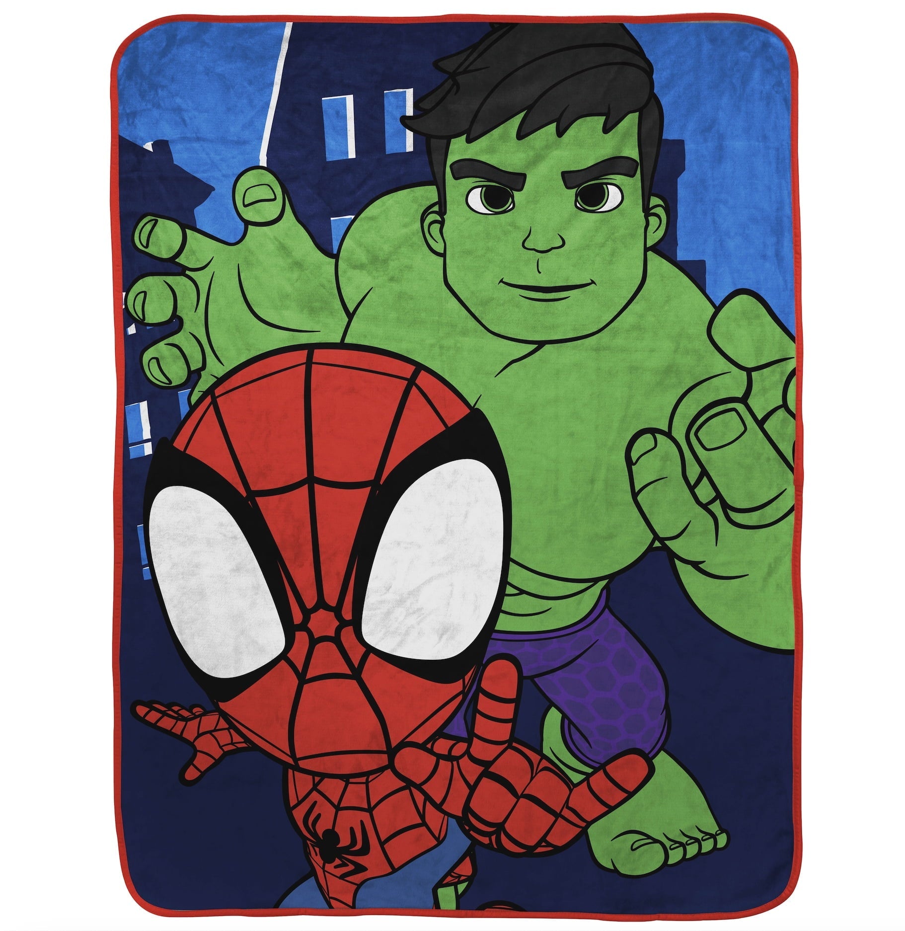 Cozy Fleece Spidey & His Amazing Friends Kids Throw, 46 x 60, Microfiber, Blue, Marvel - Lightweight Plush Warm Blanket for All Seasons - Default Title