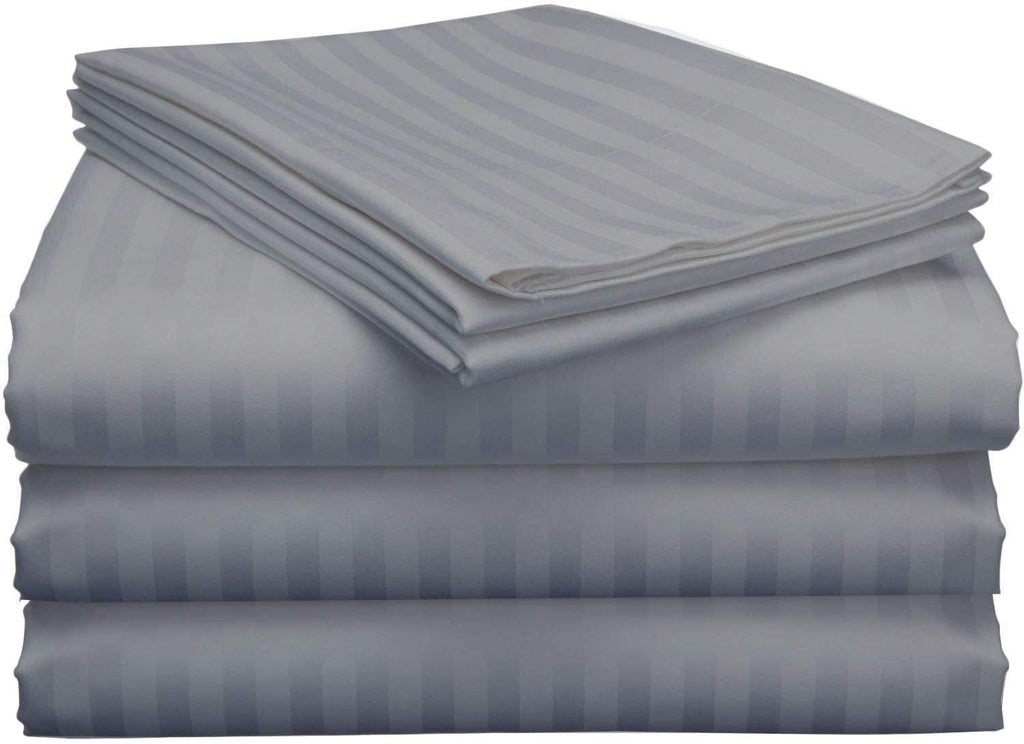Cooling Sateen Split King Bed Sheet Set 5Pcs Adjustable Bed Sheets - 18" Deep Pocket of Fitted Sheet 800 Thread Count 100% Pure Egyp... - Breathable Egyptian Cotton Flat & Fitted Sheets - Default Title