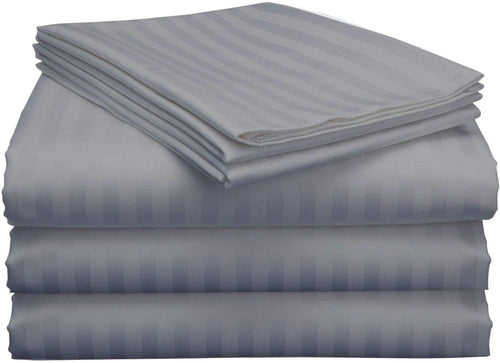 Cooling Sateen Split King Bed Sheet Set 5Pcs Adjustable Bed Sheets - 18" Deep Pocket of Fitted Sheet 800 Thread Count 100% Pure Egyp... - Breathable Egyptian Cotton Flat & Fitted Sheets - Default Title