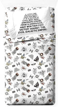 Ultra-Soft T-Shirt Comic 3 Piece Twin Size Bed Sheets Set - Disney Space Theme Bedding - Luxury Bed Sheet Set with Deep Pockets - Default Title