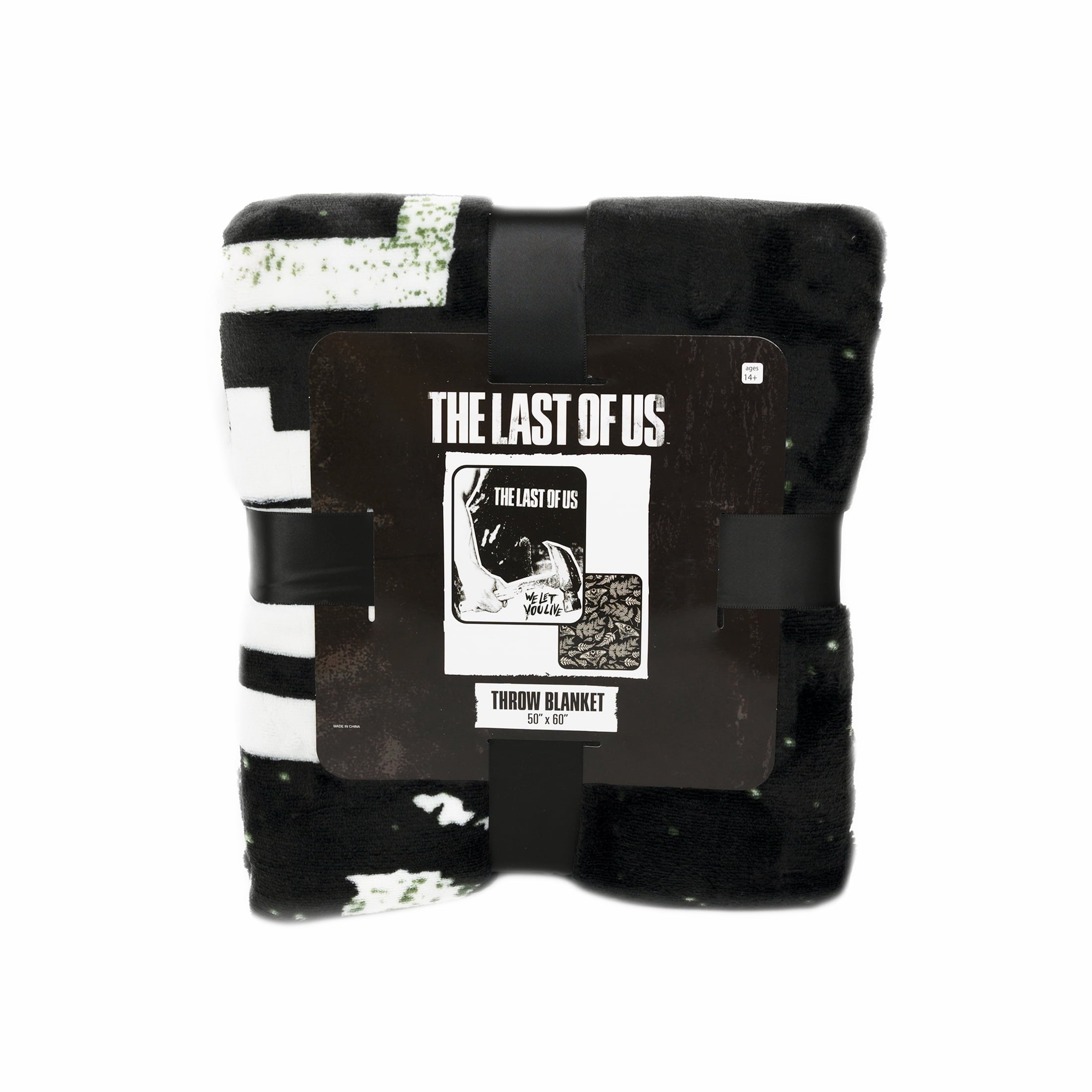 Decorative Knitted Black and White Polyester Throw Blanket, 50" X 60" - Lightweight Plush Warm Blanket for All Seasons - Default Title
