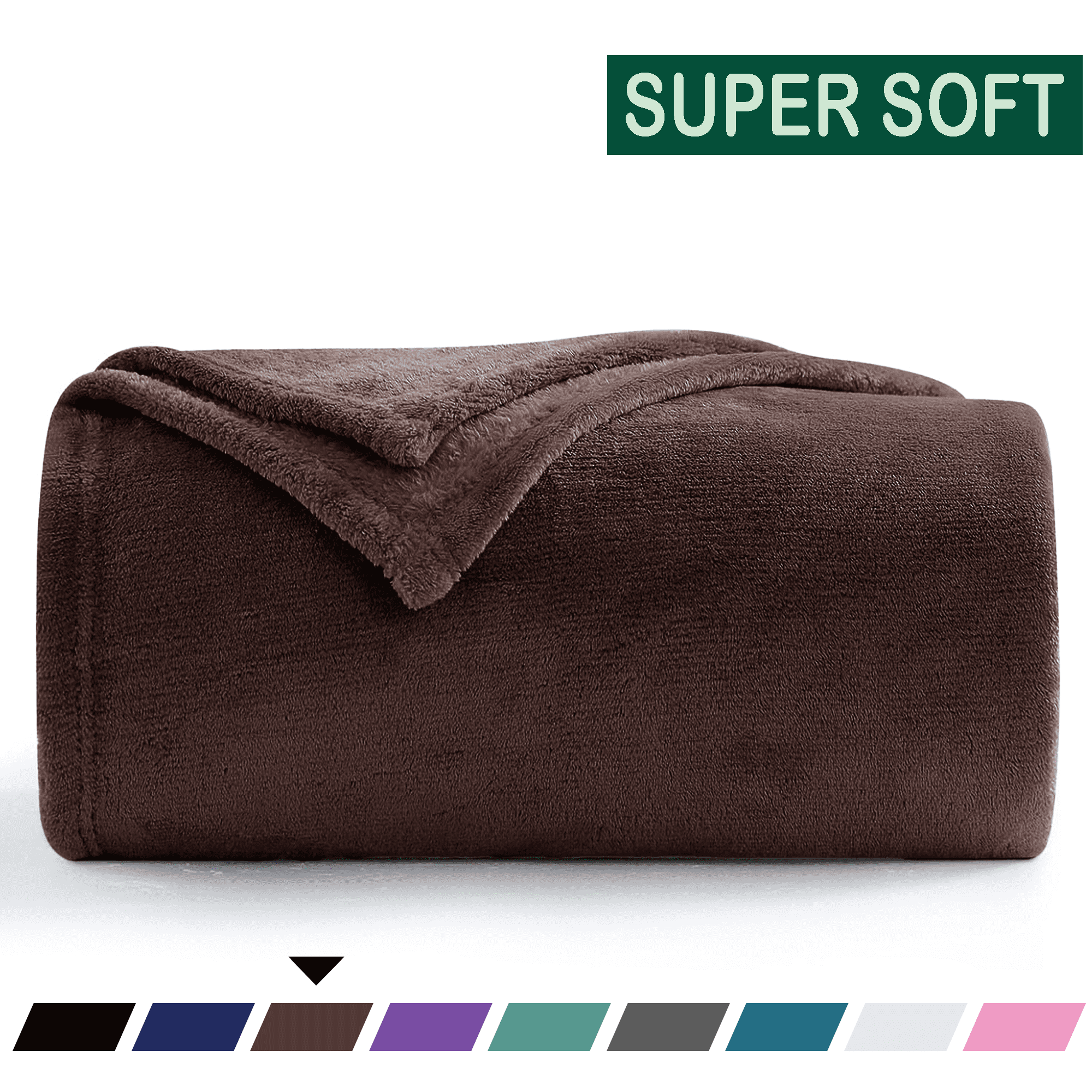 Decorative Knitted Throw Blanket, Fuzzy & Plush Warm Fleece Blanket, Throw Size Coffee Blankets for Couch Beds, Machine Washable Blanket... - Super Soft Reversible Sherpa Flannel Blanket - Default Title