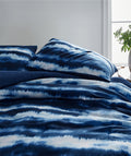 Heavyweight Warmth Tie Dye Navy 3 Piece Comforter Set, Full - Cloud-Like Soft Lightweight Bed Comforter - Default Title