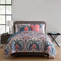 Hypoallergenic Cloud Casa Real 5-Piece Coral Damask Reversible Comforter Set, King, Adult, Unisex - All-Season Down Alternative Comforter Insert - Default Title
