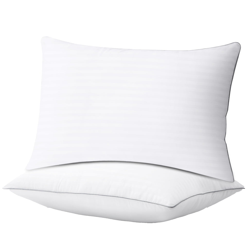 Fluffy Shredded Pillows Standard Size Set of 2, Hotel Quality, Down Alternative Gusseted Bed Pillows for Side, Back, And Stomach Slee... - Orthopedic Shredded Foam Bed Pillow Set - Default Title