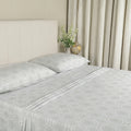 Wrinkle-Resistant 100% Cotton Queen Sheets Set, 4 Piece Bed Sheets Set with HeiQ Fresh, Percale Weave, Hotel Luxury, Ultra Soft Sheets ... - Premium Ultra-Soft Pillowcase Pair for Sleeping - Default Title