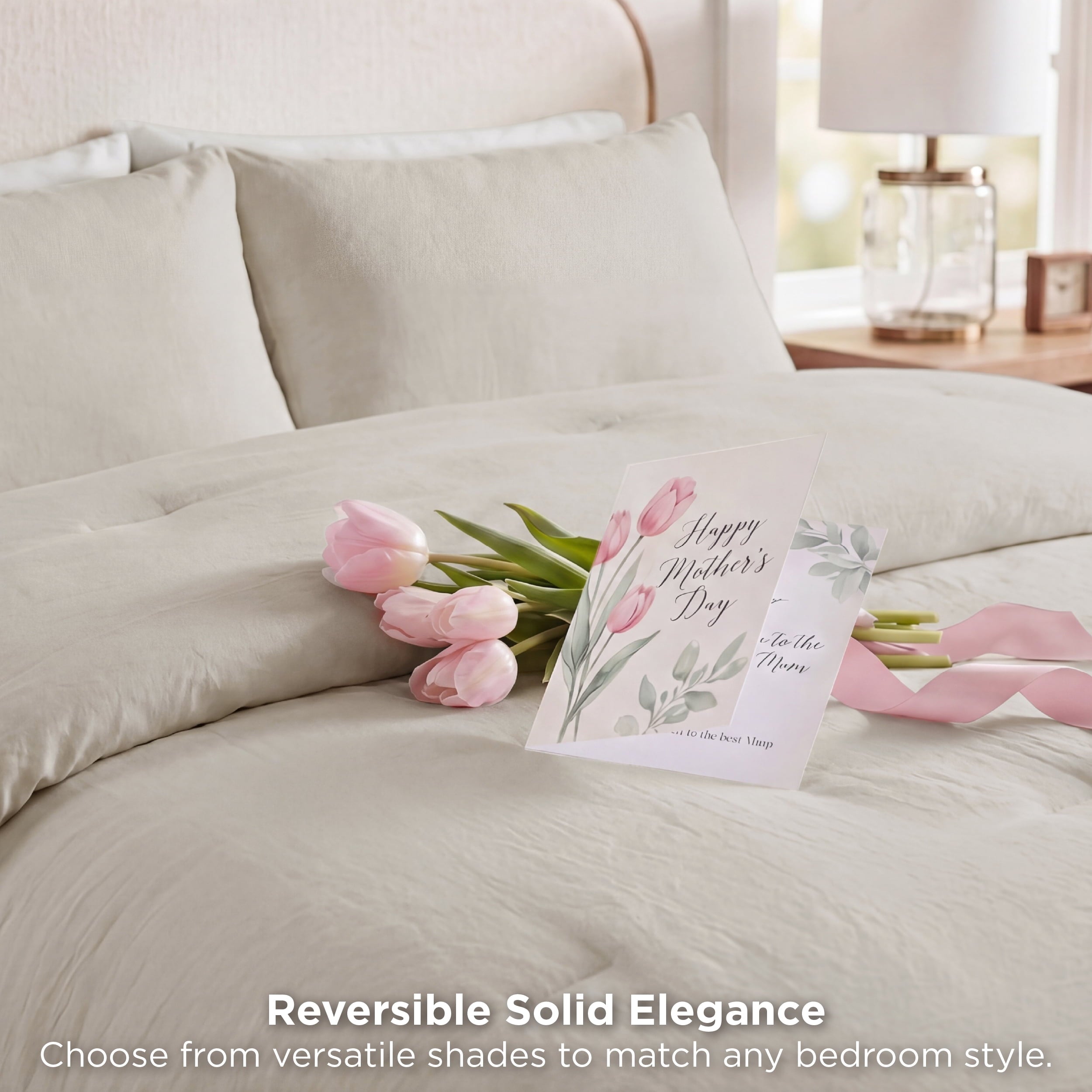 Luxurious Quilted 3 Pieces Queen Comforter Bedding Set, Beige Bed Comforter Set for All Seasons, 1 Lightweight Prewashed Comforter and ... - Luxurious Quilted Duvet Cover Set Detail