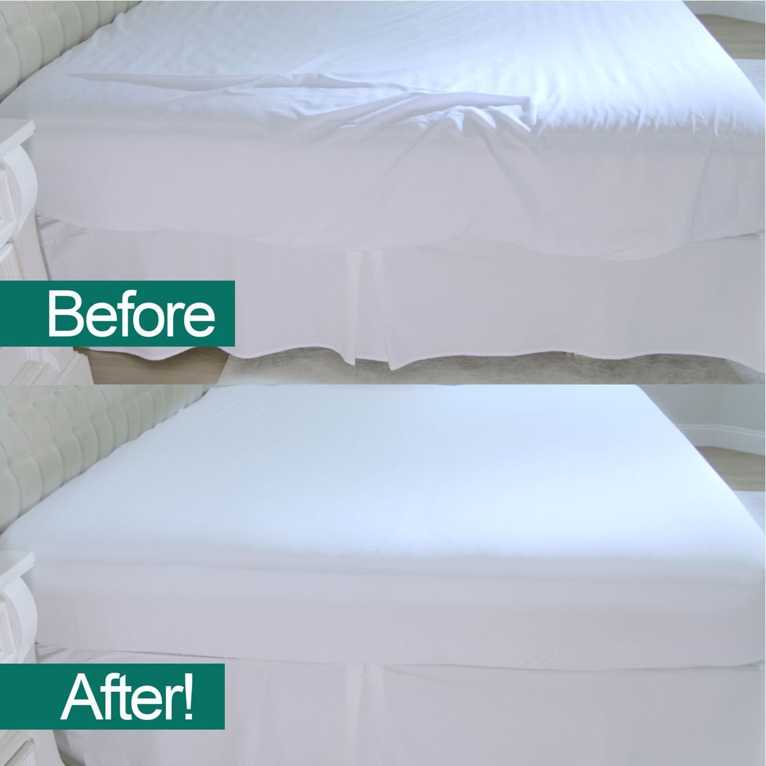 Breathable Luxury Fitted Bed Sheet With Built-In Compression Cord Locks On Mattresses & Won’t Slip - Luxury Bed Sheet Set with Deep Pockets Detail