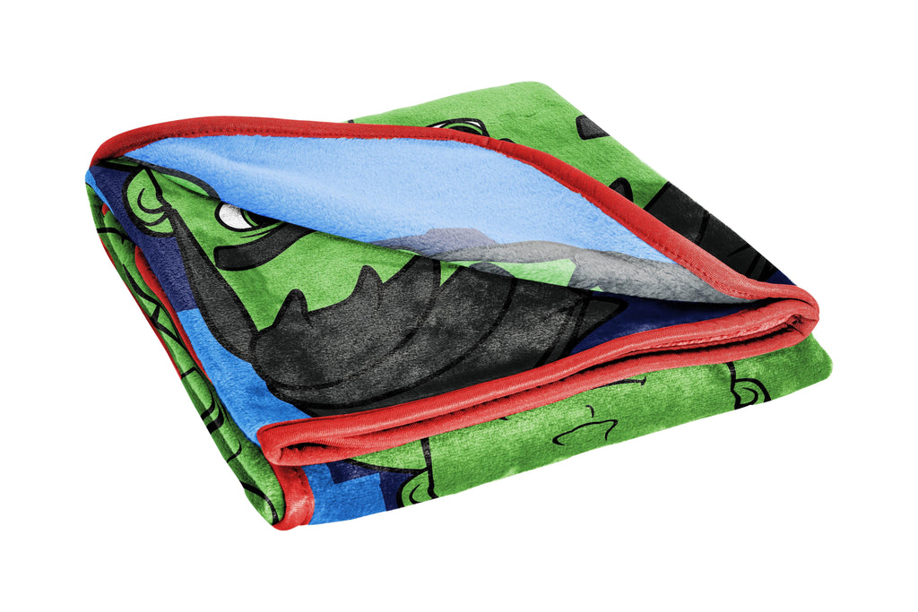 Cozy Fleece Spidey & His Amazing Friends Kids Throw, 46 x 60, Microfiber, Blue, Marvel - Lightweight Plush Warm Blanket for All Seasons Detail