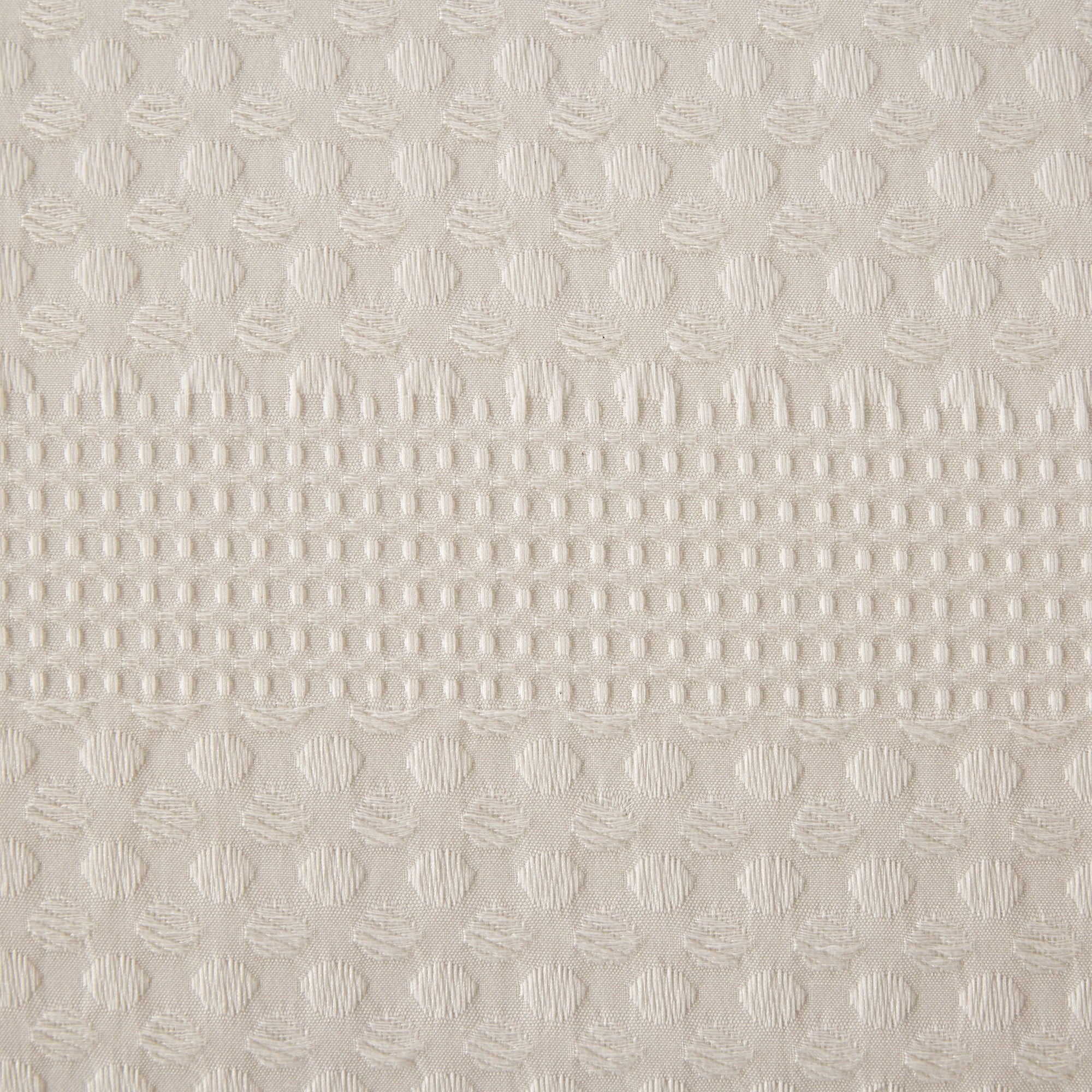 Luxurious Quilted 5-Piece Papyrus Beige Waffle Comforter Set, Full/Queen - All-Season Down Alternative Comforter Insert Detail