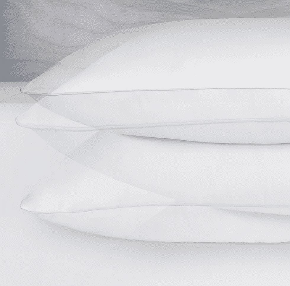 Ergonomic Memory Foam Queen Microfiber Polyester Bed Pillows Hypoallergenic (2 Count) - Hotel Quality Plush Sleeping Pillows Detail