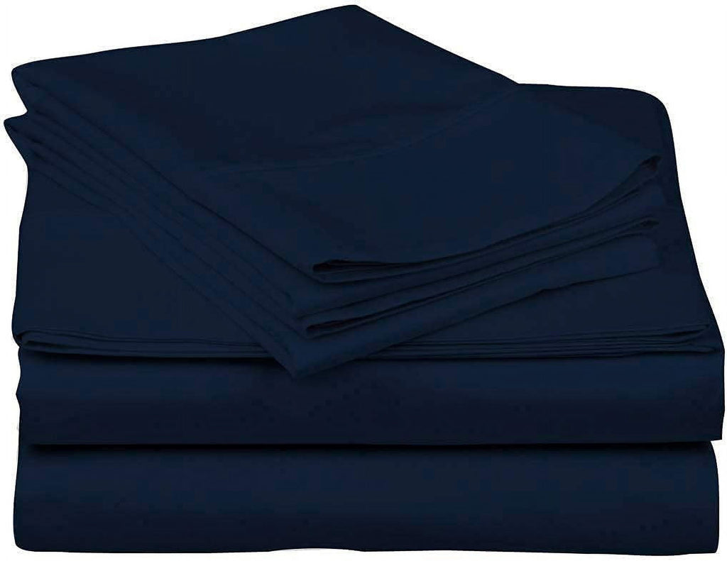 Ultra-Soft Luxury Bed Sheets Set - 800 Thread Count 100% Egyptian Cotton Sheets - 4 Piece Sheet Set Fits Mattress Upto 24 Inch D... - Luxury Bed Sheet Set with Deep Pockets Detail