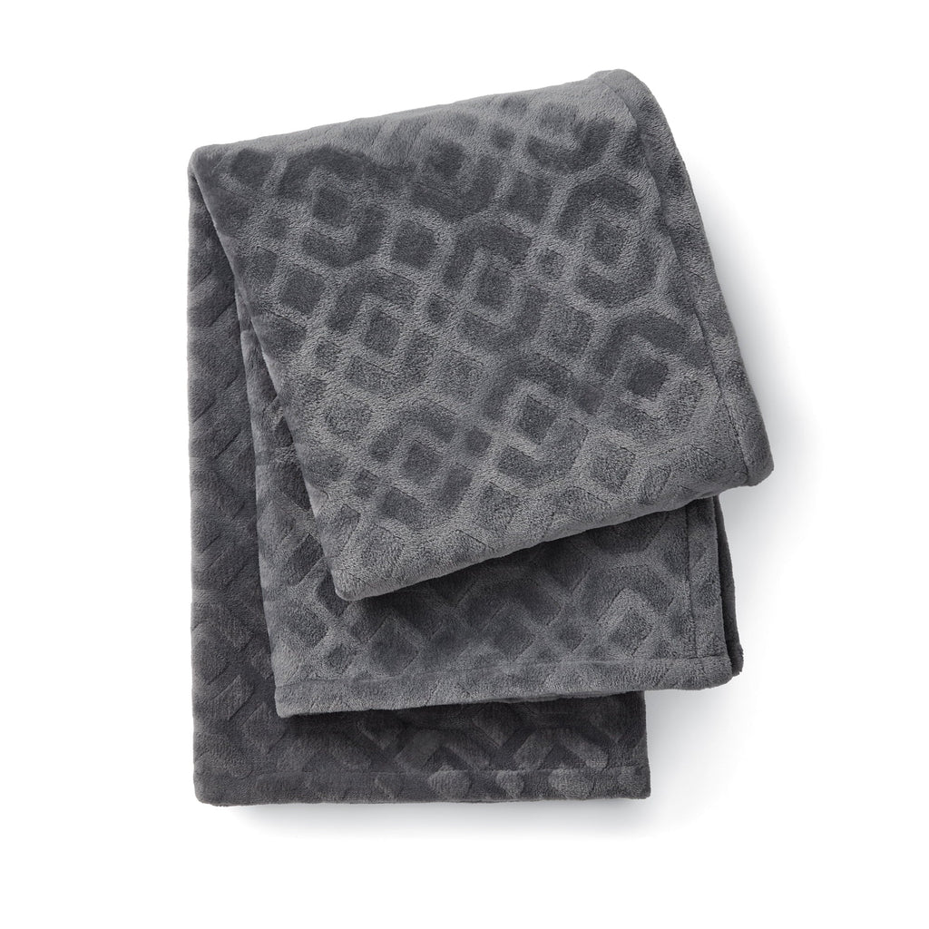 Hypoallergenic Cloud Rich Black 5 Piece Damask Stripe Comforter Set, King, Adult, Unisex - Luxurious Quilted Duvet Cover Set Detail