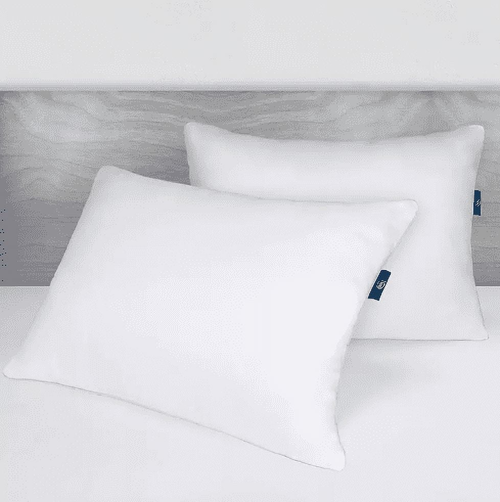 Ergonomic Memory Foam Queen Microfiber Polyester Bed Pillows Hypoallergenic (2 Count) - Hotel Quality Plush Sleeping Pillows Detail