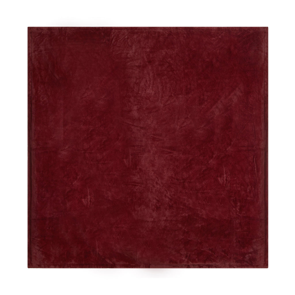 Reversible Sherpa Cozy Faux Fur Super Soft luxury Blanket, Full/Queen, Luscious Merlot - Super Soft Reversible Sherpa Flannel Blanket Detail
