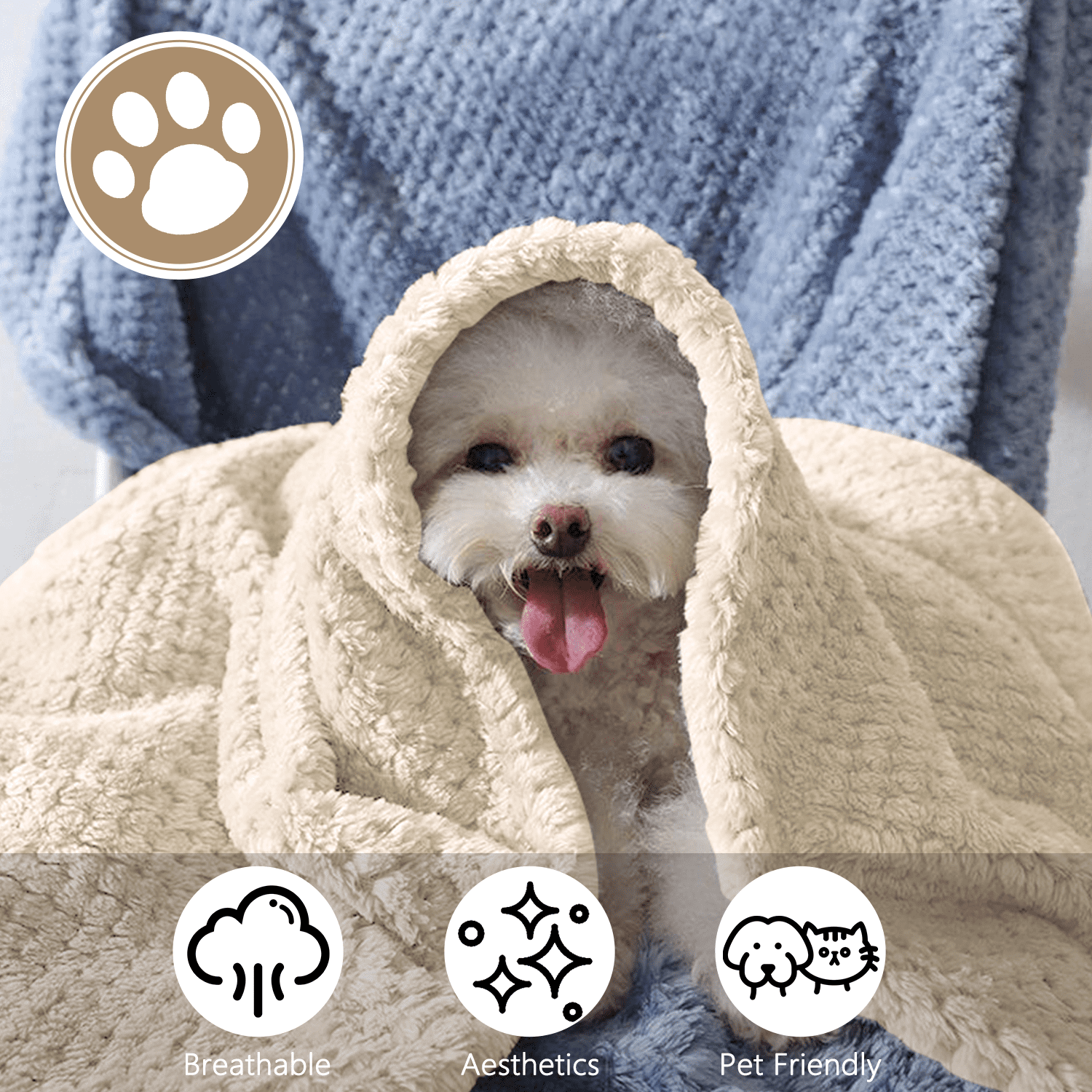 Cozy Fleece Ultra Soft Throw Blanket, Warm Cozy Blankets for Couch Bed Chair, Breathable and Lightweight Blankets for All Seasons... - Cozy Fleece Throw Blanket for Couch & Bed Detail