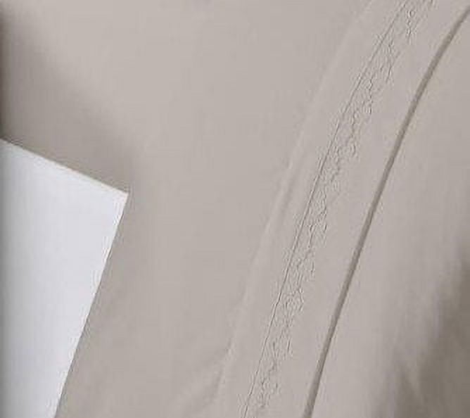 Premium Egyptian Cotton Luxury Silver Gray Microfiber bed Sheet Sets, 4-pieces, Twin size - Cooling Hotel Quality Bedding Sheets and Pillowcases Detail