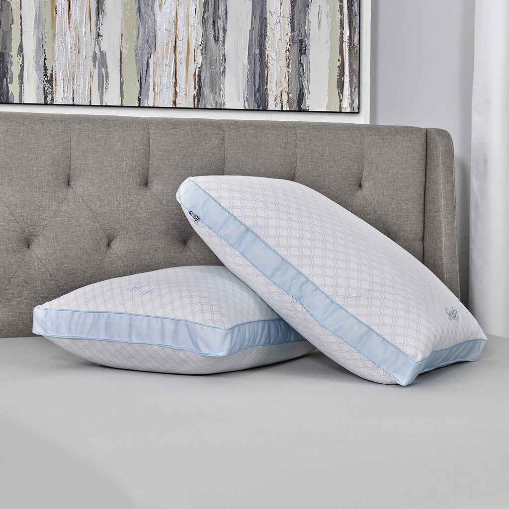 Fluffy Shredded Cooling Performance Odor Neutralizing Extra Firm Support Machine Washable Pillow, King - Hotel Quality Plush Sleeping Pillows Detail