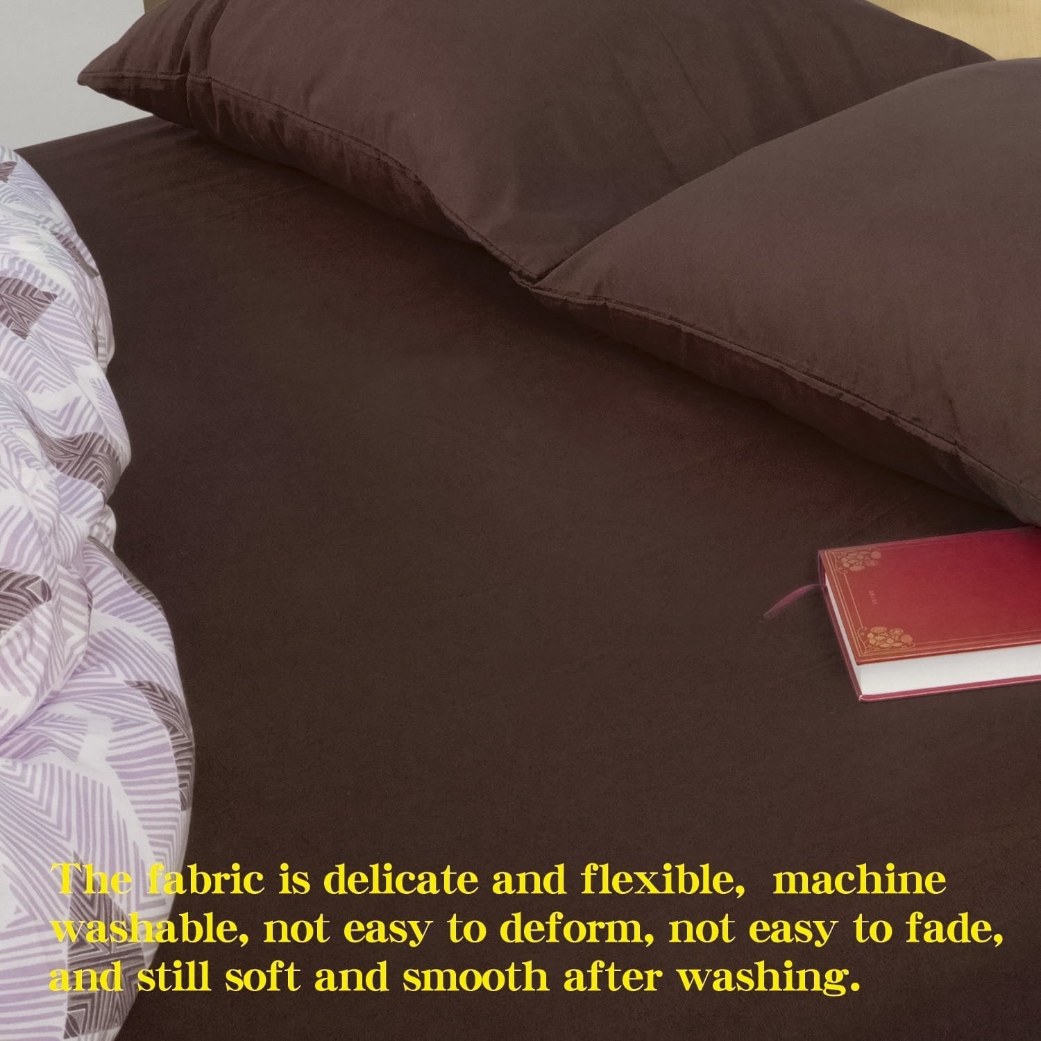 Premium Egyptian Cotton Premium 1800 Series Microfiber Queen Fitted Sheet with Deep Pocket, Ultra Soft and Breathable Fitted Bed Sheet, 60x80... - Luxury Bed Sheet Set with Deep Pockets Detail