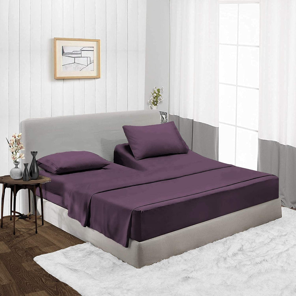 Cooling Sateen Top Split-King: Adjustable King Bed Sheets - Bed Sheet Set - 100% Egyptian Cotton - 800 Thread Count - 15 Inch Deep P... - Premium Ultra-Soft Pillowcase Pair for Sleeping Detail
