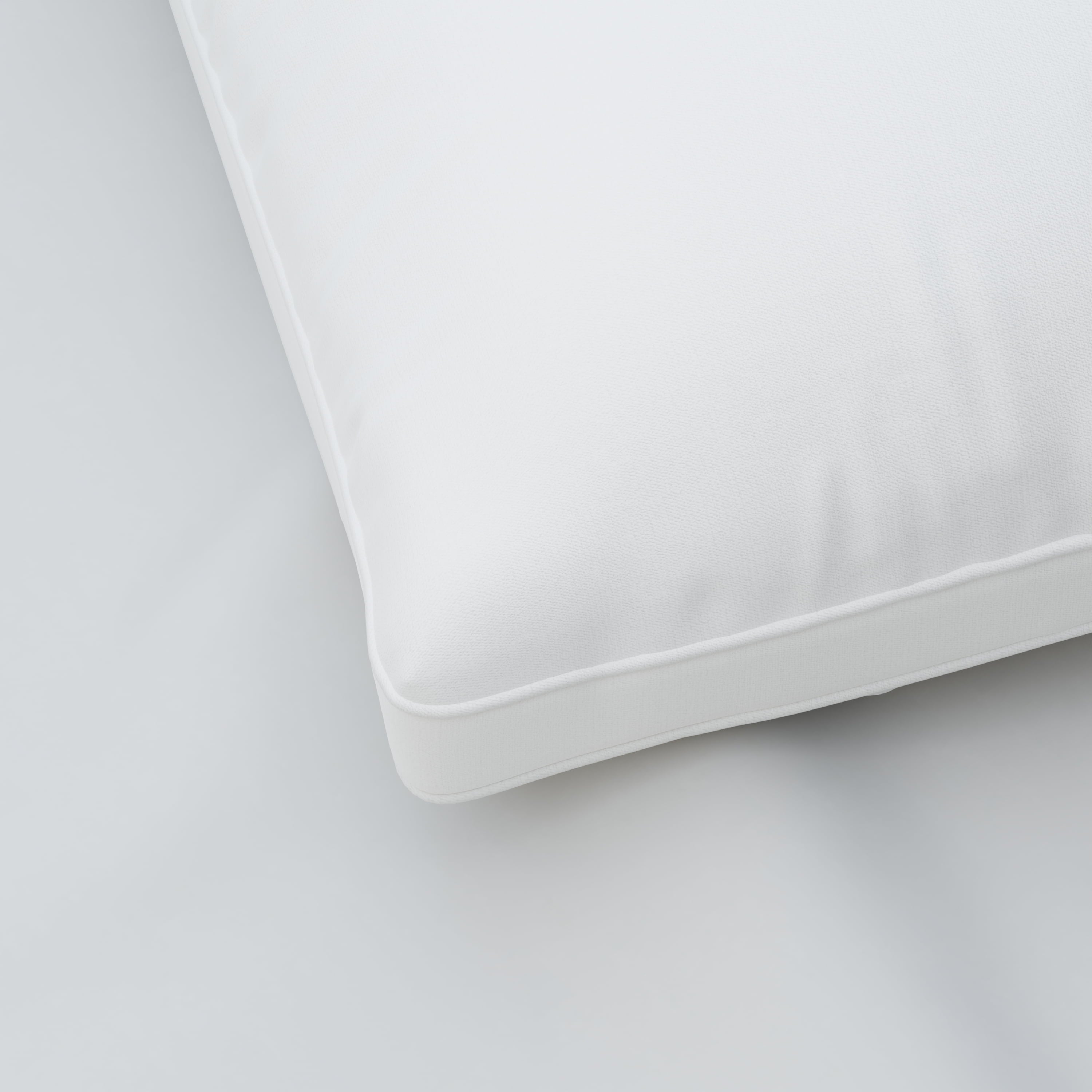 Ergonomic Memory Foam Cooling Bed Pillow, Jumbo, White- Extra Firm, 2 Count - Decorative Throw Pillow Cushion for Sofa & Bed Detail