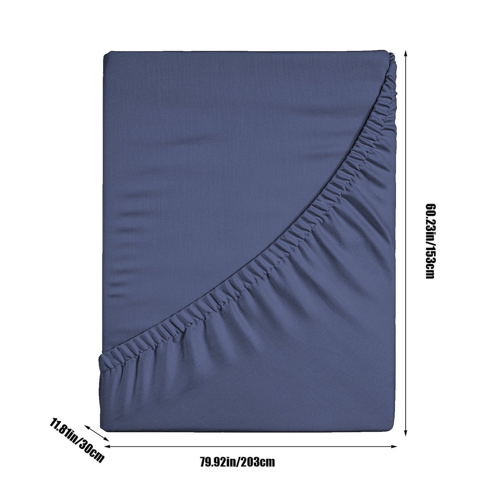 Cooling Sateen Bed Sheet, Queen Size - Deep Pocket Soft Wrinkle and Fade Resistant - Luxury Bed Sheet Set with Deep Pockets Detail