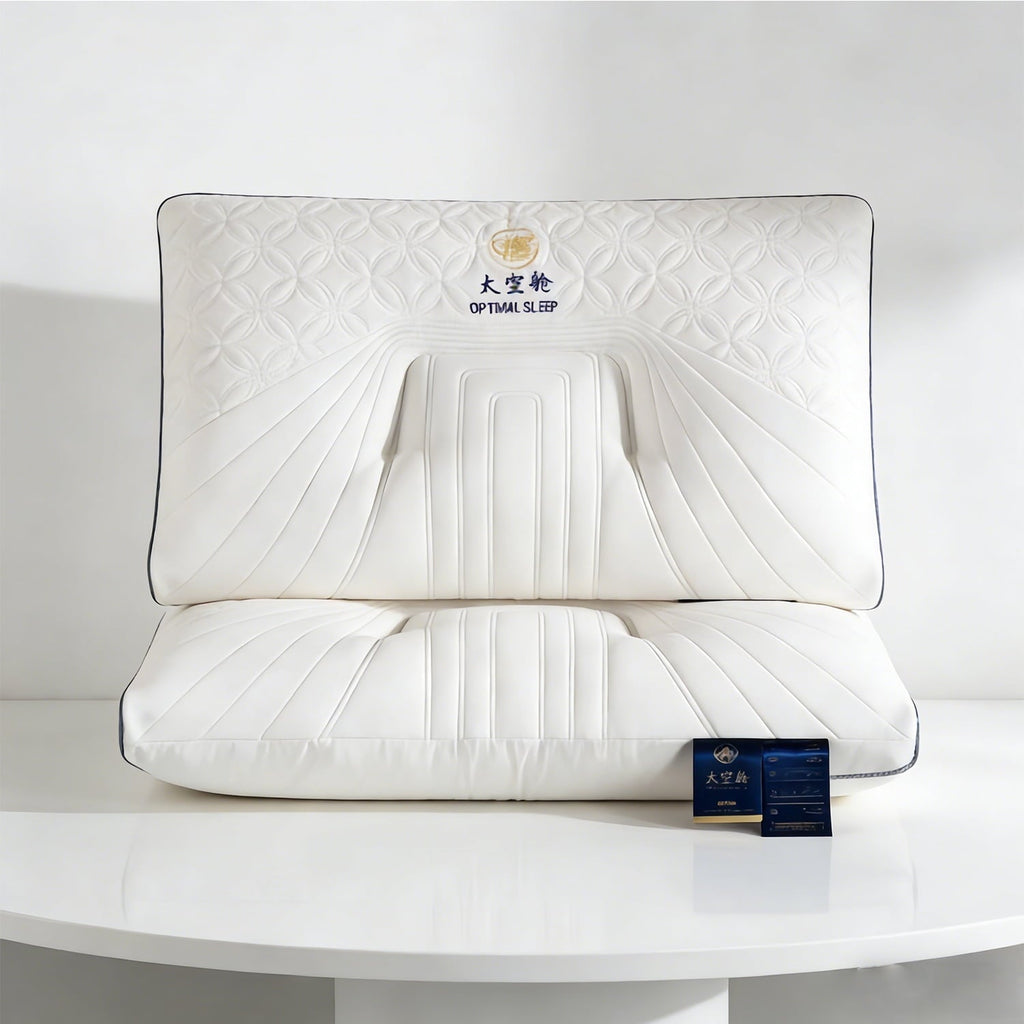 Decorative Plump 2-Pack Space Capsule Bed Pillow (29.13" x 18.9") - Plush and Supportive - Decorative Throw Pillow Cushion for Sofa & Bed Detail