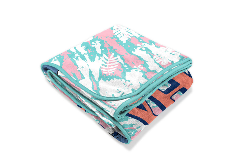 Reversible Sherpa Lilo and Stitch Kids Throw Blanket, 46 x 60, Microfiber, Blue, Disney - Cozy Fleece Throw Blanket for Couch & Bed - Default Title