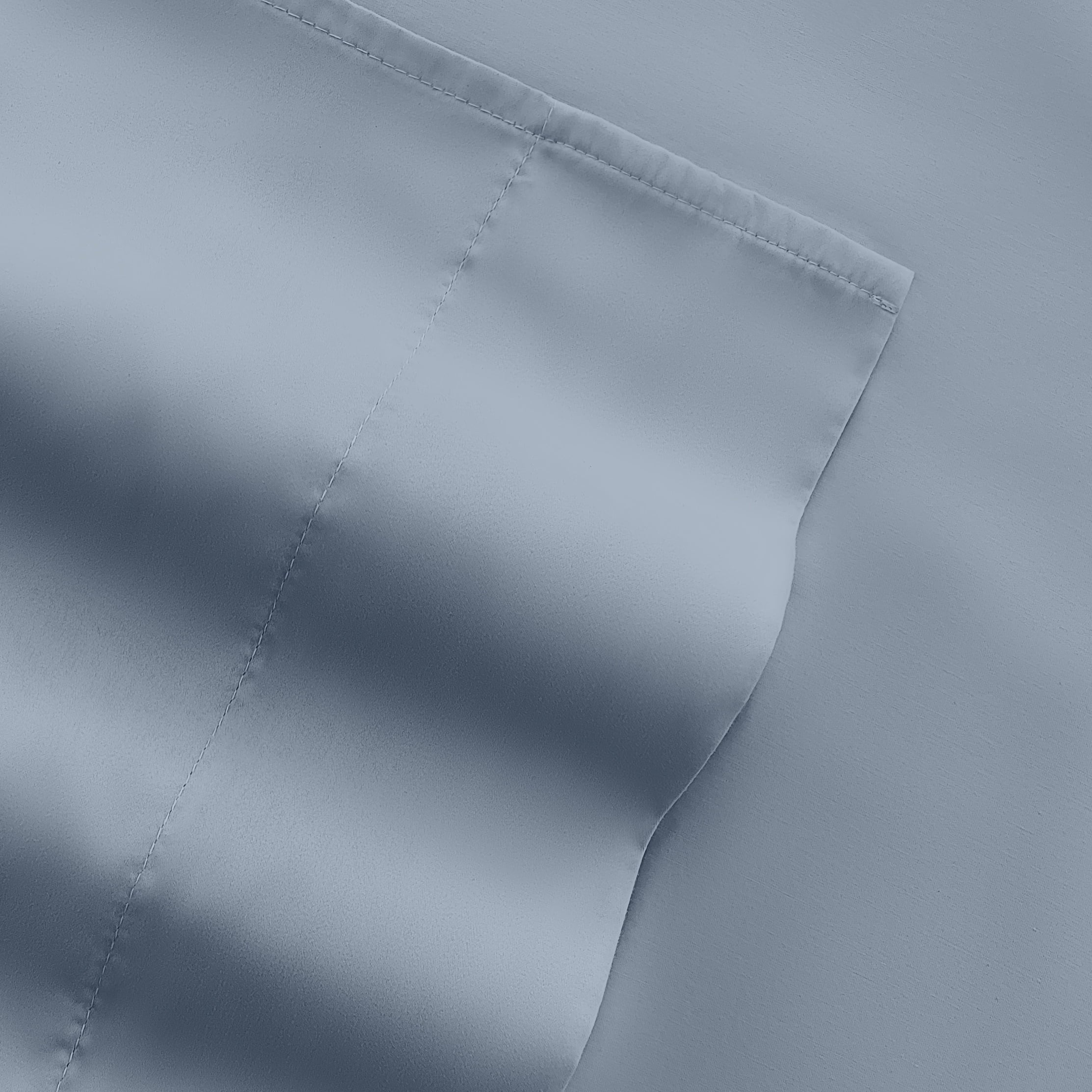 Wrinkle-Resistant Queen, Light Blue Solid Microfiber 6 Piece Bed Sheet Set - Premium Ultra-Soft Pillowcase Pair for Sleeping Detail