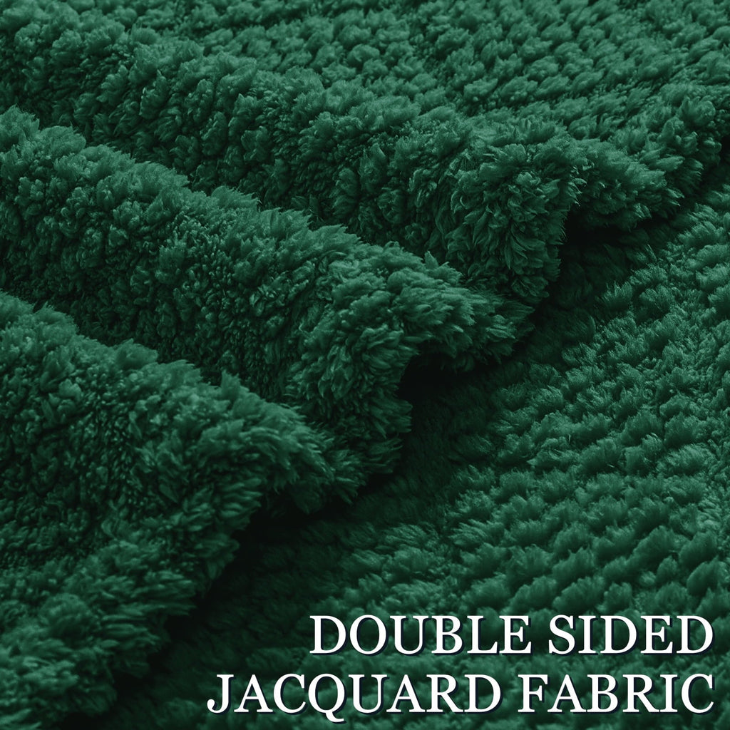 Super Soft Flannel Fuzzy Fleece Throw Blanket for Couch, Bed, Soft Fluffy Jacquard Waffle Blankets for All Season, Lightweight and Warm,... - Lightweight Plush Warm Blanket for All Seasons Detail