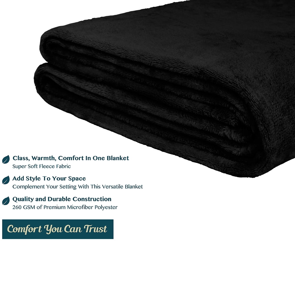 Lightweight Warm Fleece Blanket Throw | Super Soft, Plush, Luxury Flannel Throw | Lightweight Microfiber Blanket for Sofa Couch Bed 50... - Lightweight Plush Warm Blanket for All Seasons Detail