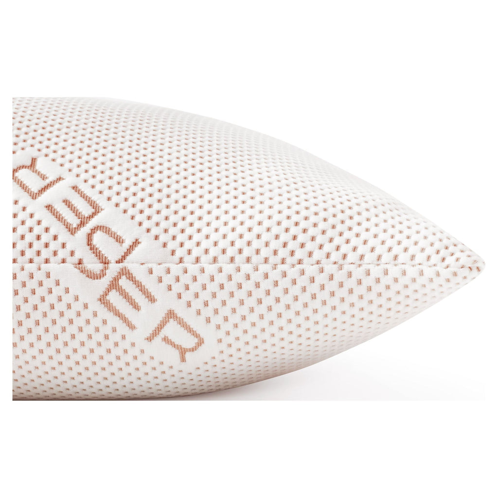 Orthopedic Support Copperloft King Bed Pillow, 2 Pack, Hypoallergenic - Decorative Throw Pillow Cushion for Sofa & Bed Detail