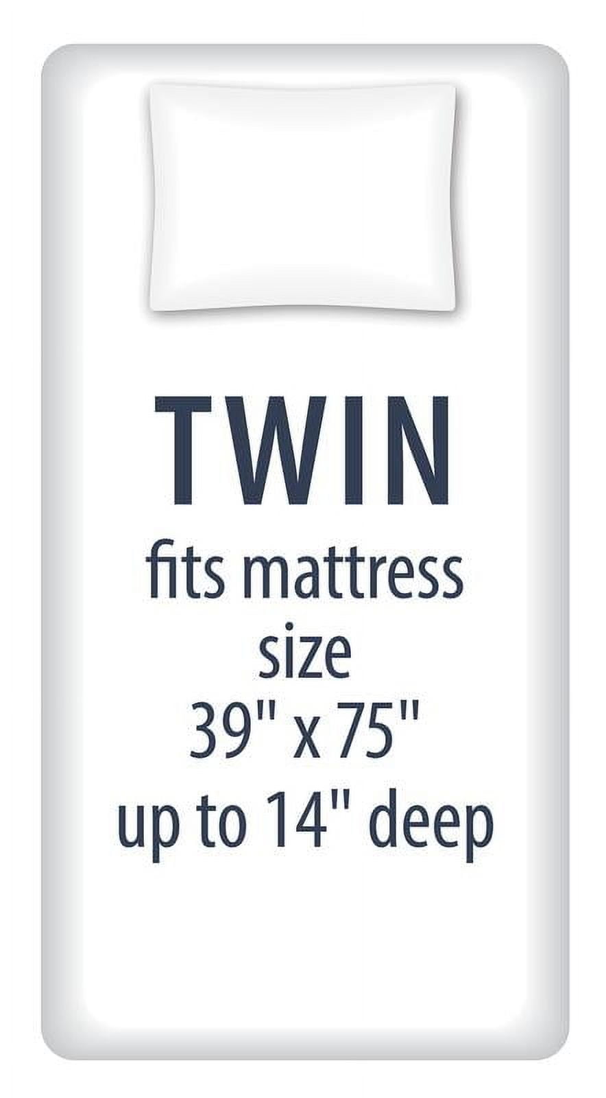 Cooling Sateen Kids Soft Microfiber Sheet Set, Gray, Twin, 3 Pieces - Premium Ultra-Soft Pillowcase Pair for Sleeping Detail