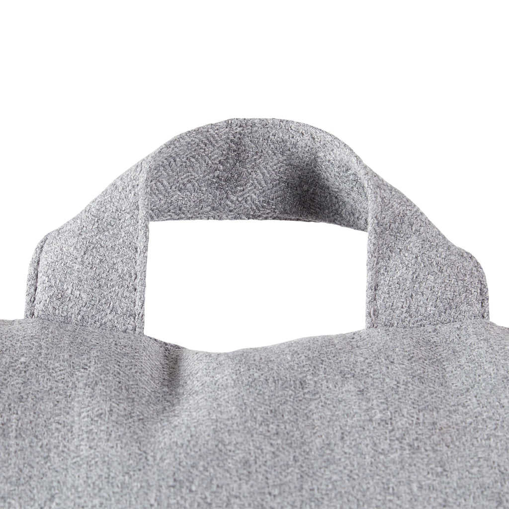 Orthopedic Support Jumbo Cement Gray Polyester Bed Rest Pillow - Hotel Quality Plush Sleeping Pillows Detail