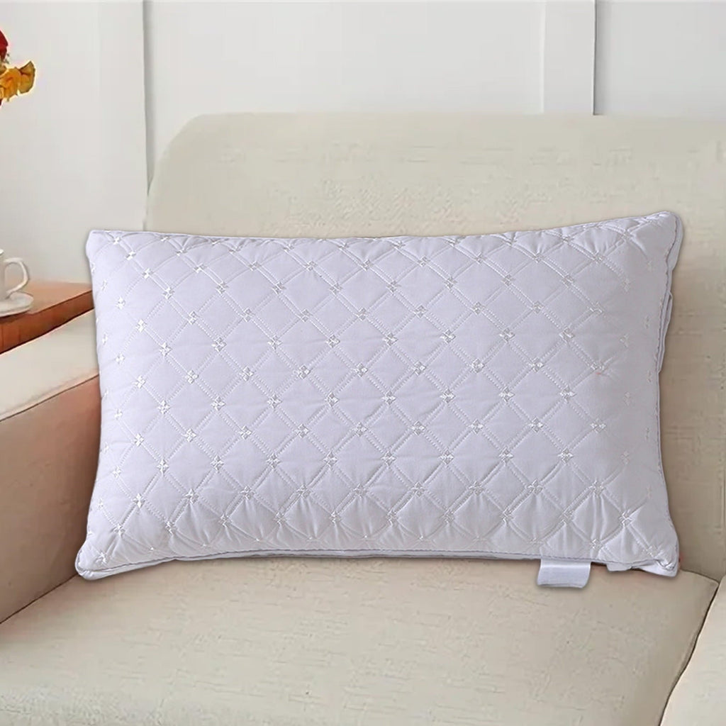 Ergonomic Memory Foam Hotel Grade Extra Soft Pillows Queen Size Set of 2 Supportive Bed Pillow for Back Side and Stomach Sleepers, Breathab... - Orthopedic Shredded Foam Bed Pillow Set Detail