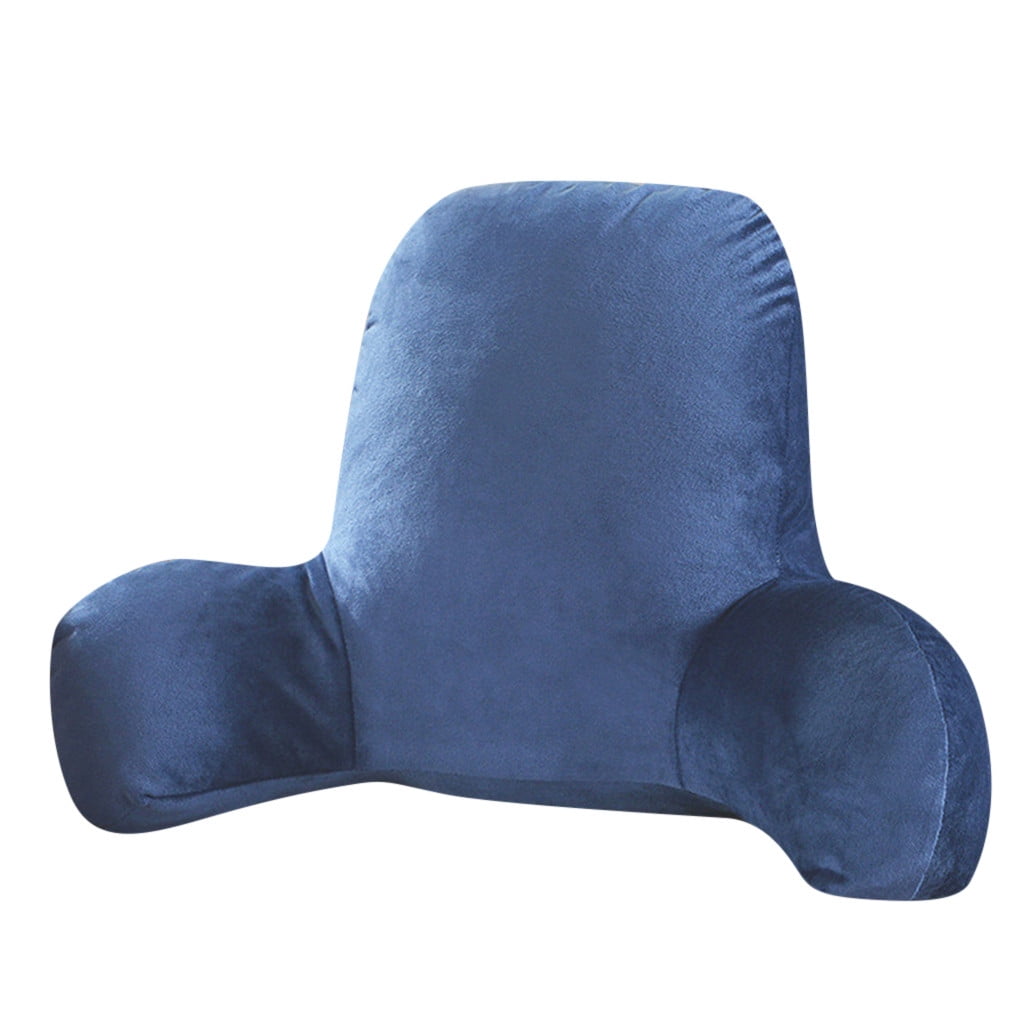 Hotel Collection Backrest Pillow with Arms, Back Rest for Bed Sitting, Plush Big Backrest Lumbar Support Chair Cushion, Foam ... - Decorative Throw Pillow Cushion for Sofa & Bed Detail