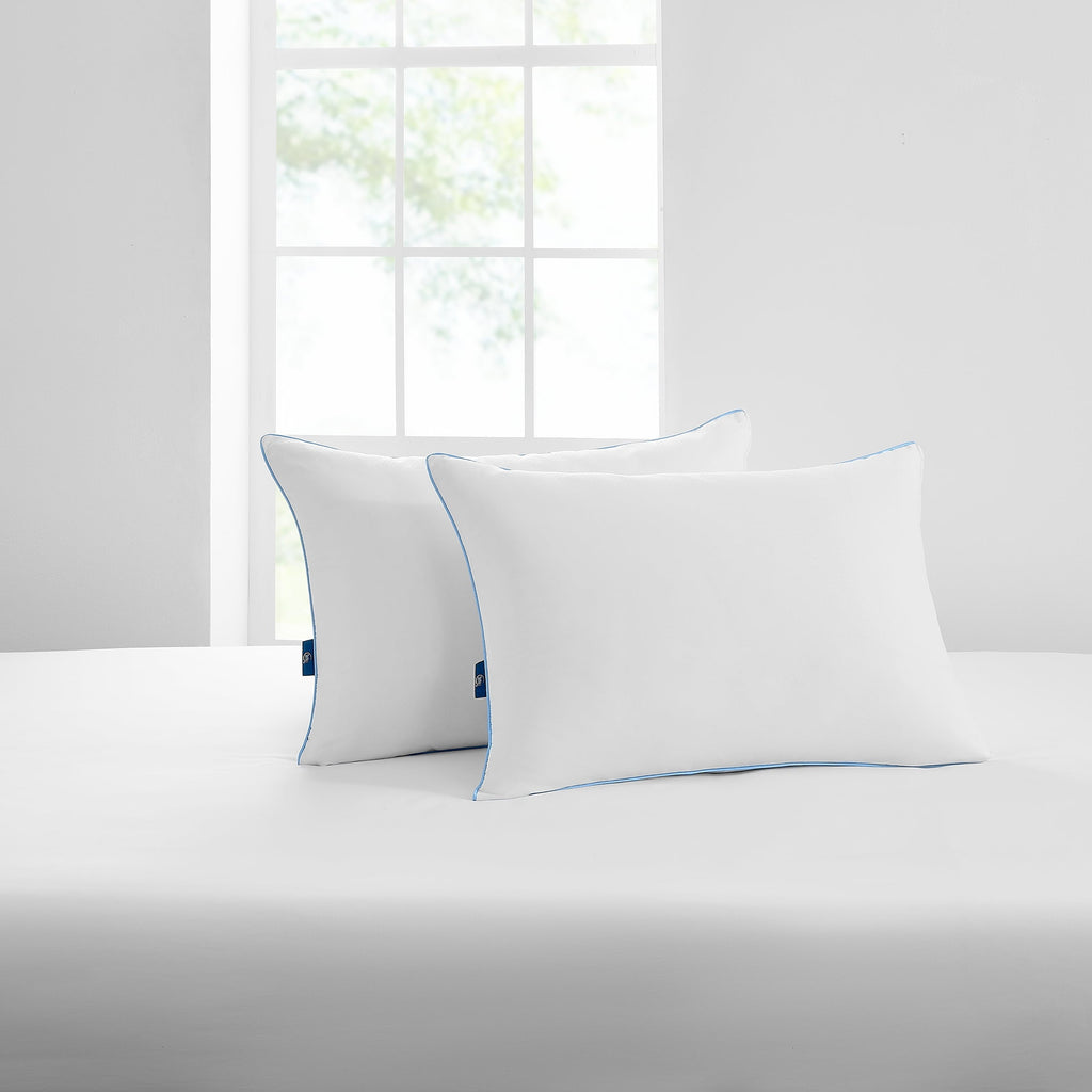 Hotel Collection Cool Nites Bed Pillow, Standard/Queen, 2 Pack - Hotel Quality Plush Sleeping Pillows Detail
