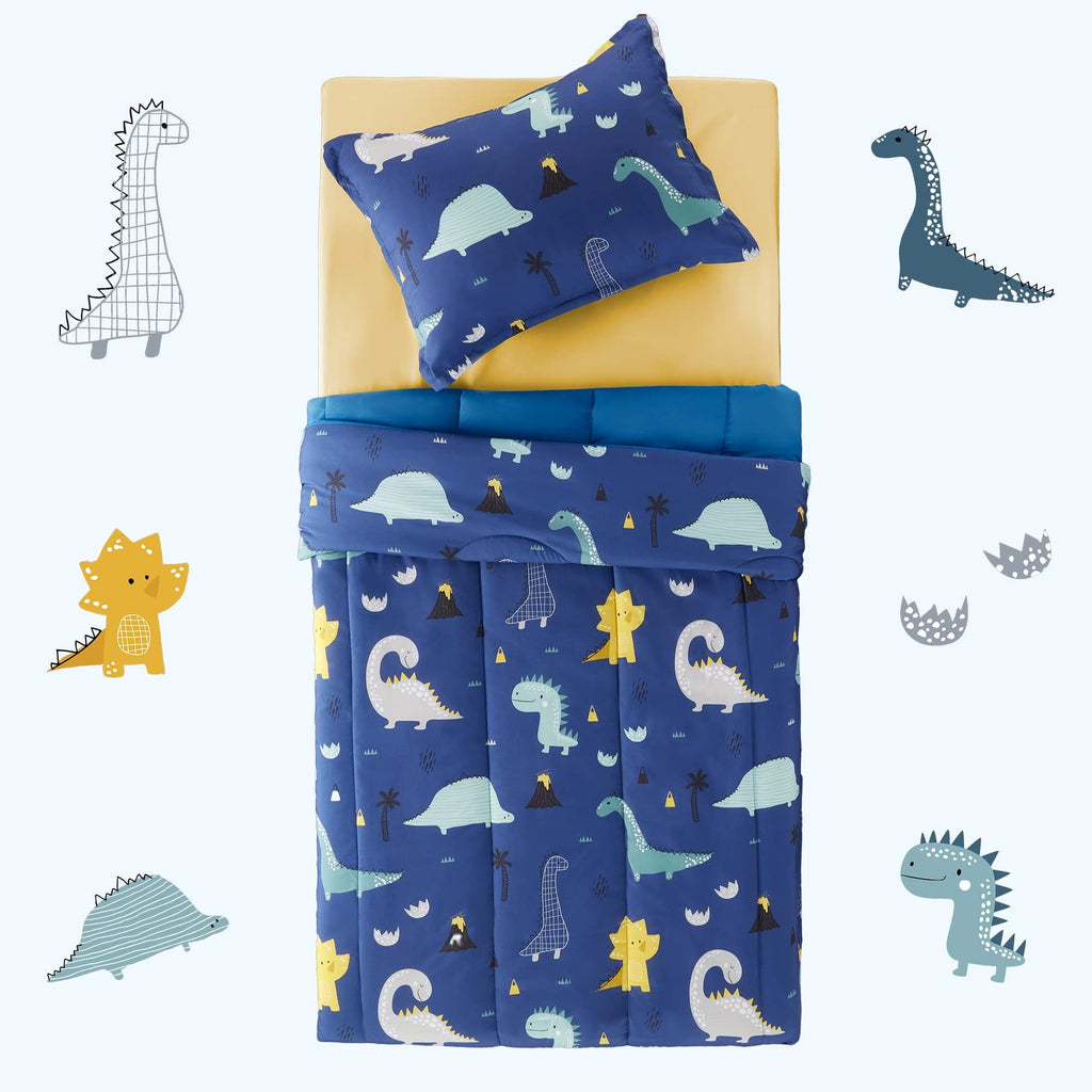 Luxurious Quilted Kids Bedding Comforter Set Twin/Twin Xl Size - Super Soft & Cute Printed 2-Piece Comforter Set All Seasons for Boys, ... - All-Season Down Alternative Comforter Insert Detail