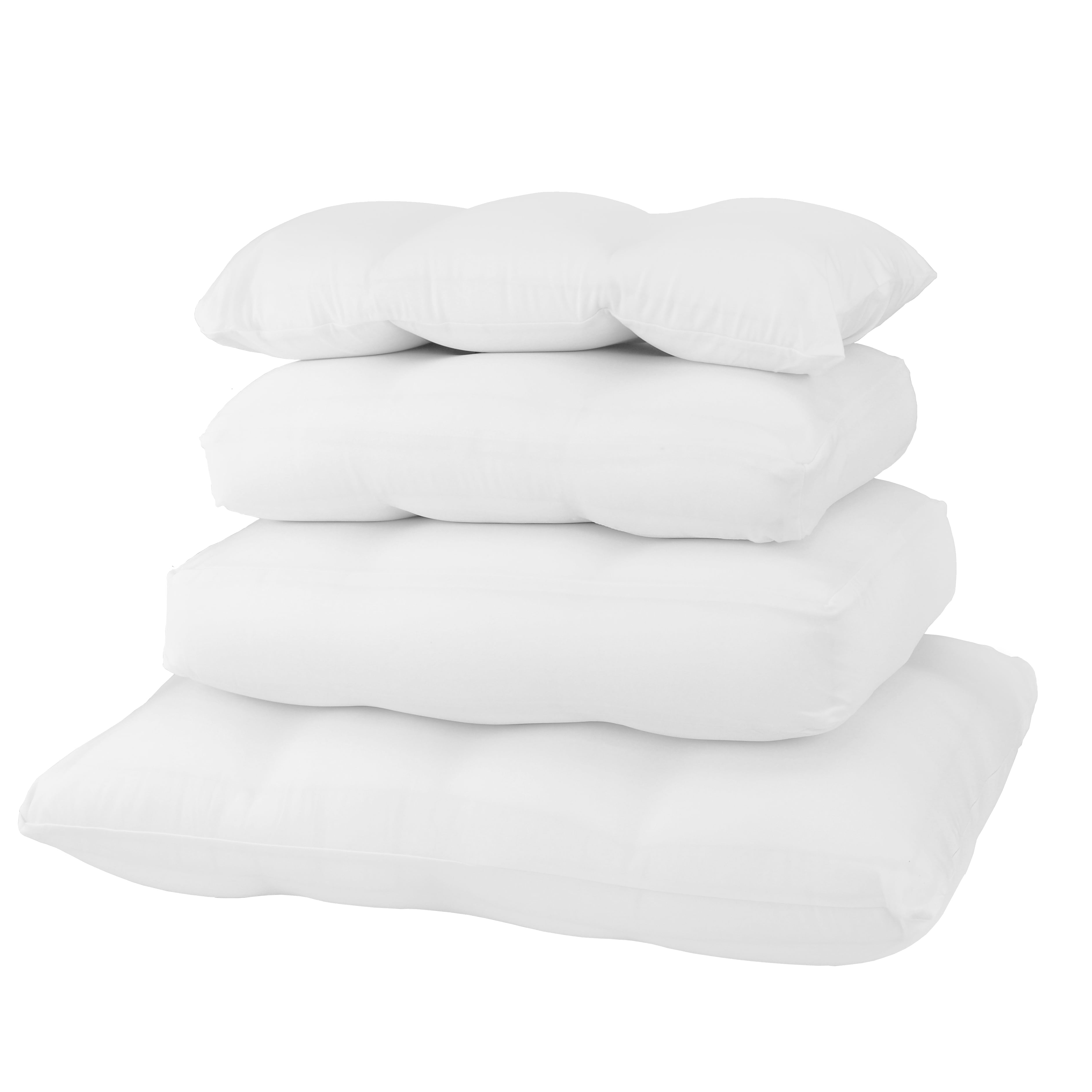 Hotel Collection Microbead Cloud Pillow Bed, X-Large, White - Ergonomic Memory Foam Pillow for Neck Pain Support Detail