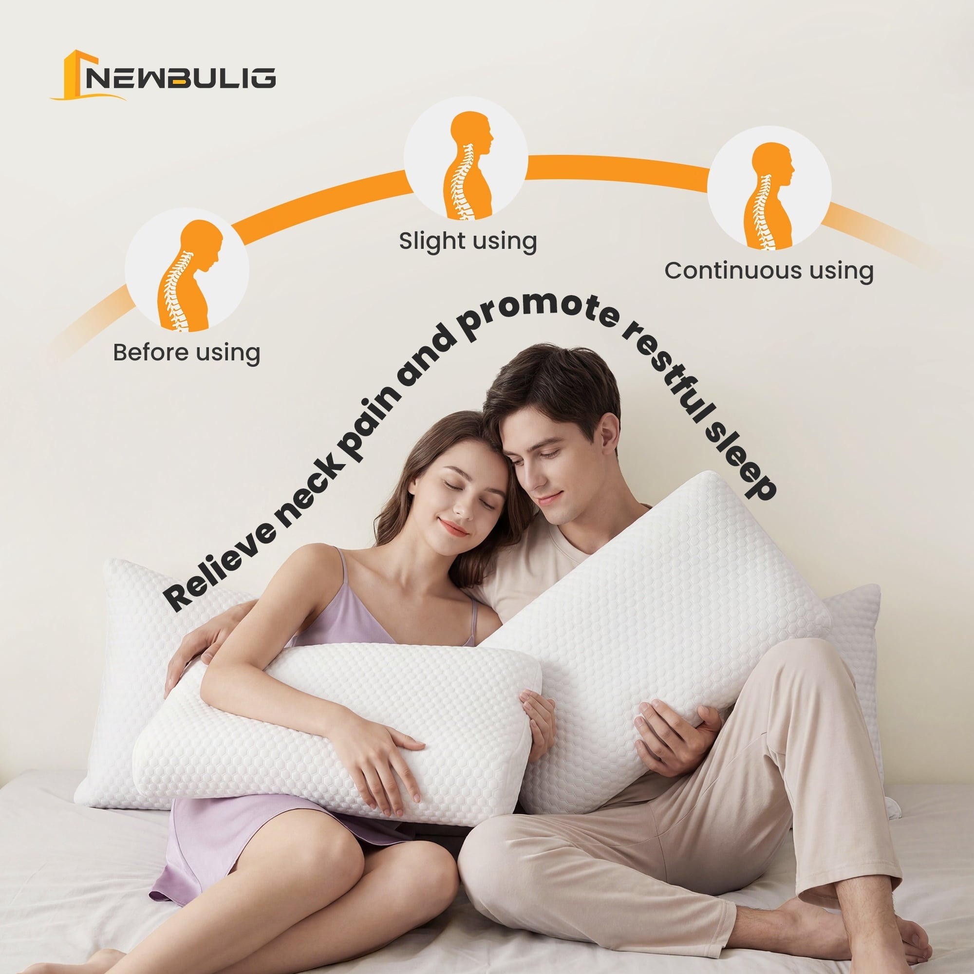 Fluffy Shredded Memory Foam Pillow for Sleeping, Gel Cooling Bed Pillow with Breathable Mesh and Washable Cover for Back and Side Sle... - Hotel Quality Plush Sleeping Pillows Detail