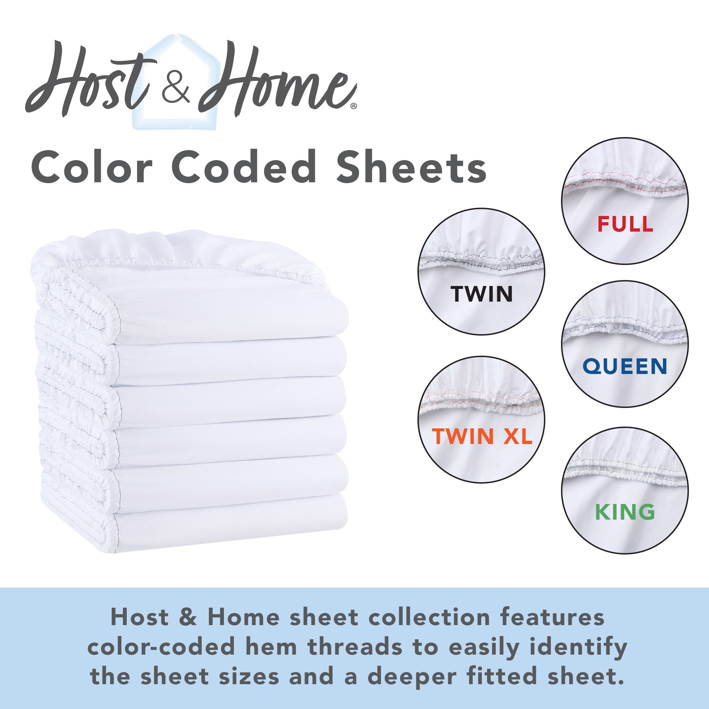 Ultra-Soft Brushed Microfiber Fitted Sheets - Bedding Essentials - Full - (6 Pack) Ivory - Cooling Hotel Quality Bedding Sheets and Pillowcases Detail