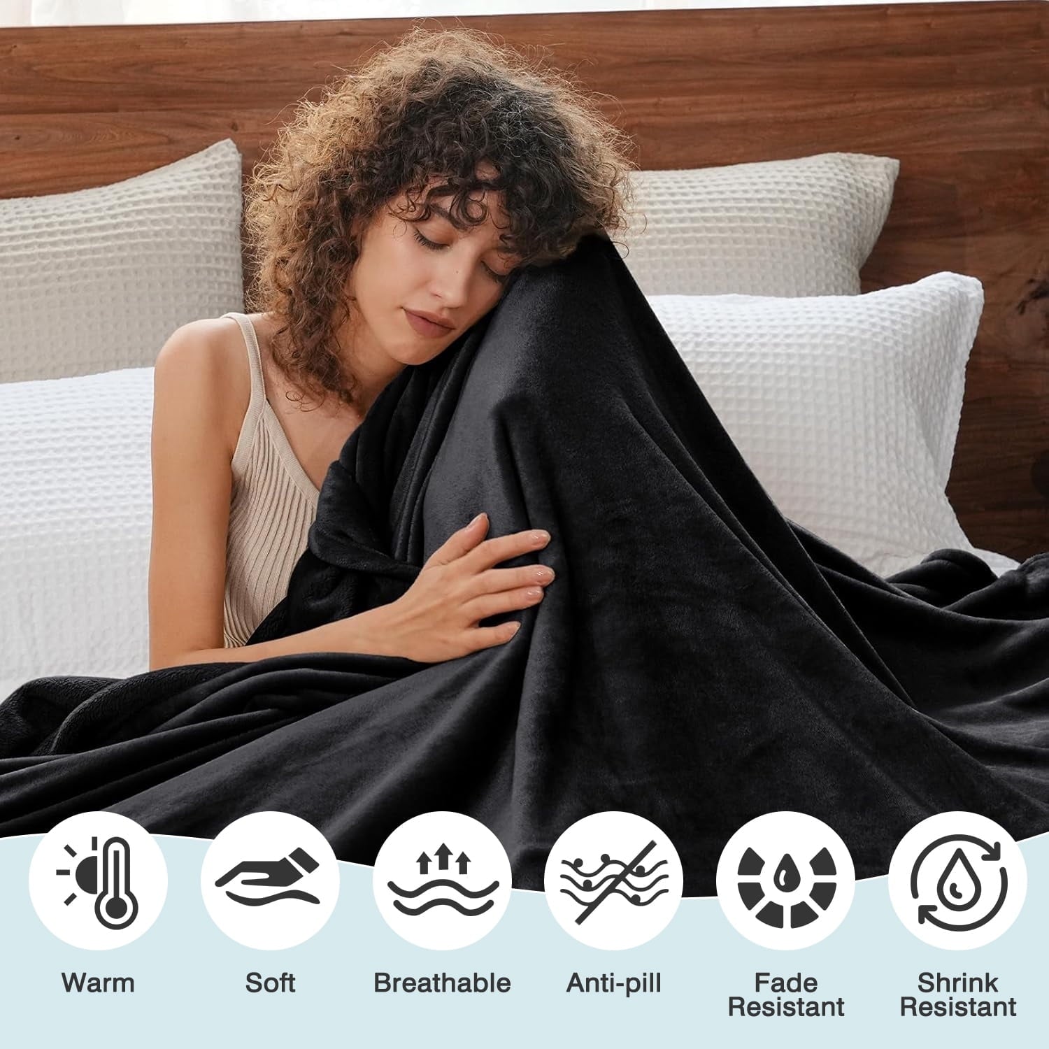 Lightweight Warm Throw Size Blanket, Luxury Plush Cozy Fuzzy Fleece Blanket, Super Soft Warm Big Lightweight Throw Blanket All Seasons... - Luxury Knitted Decorative Throw Blanket with Fringes Detail